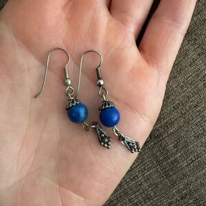 Lapis and Silver Earrings